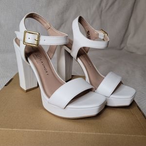 Chinese Laundry White Heels